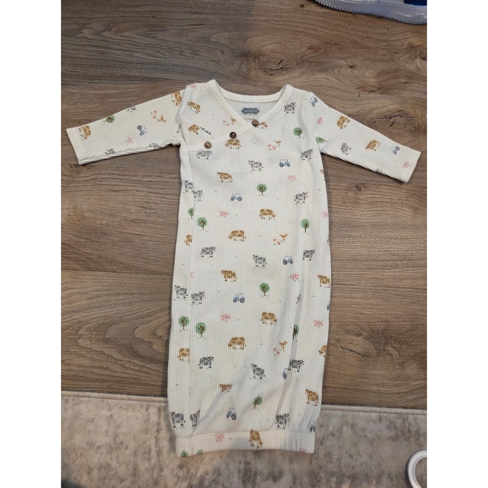 Mud pie baby boy gown 0-3 mos